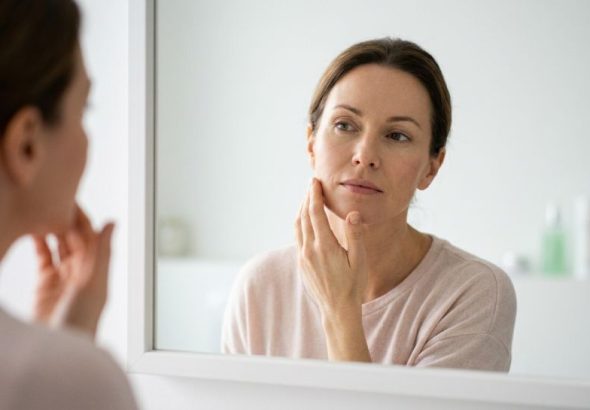 Reflective Morning A Study in Skin Health